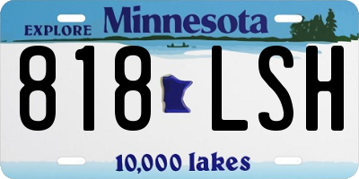 MN license plate 818LSH
