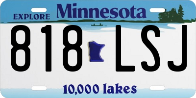 MN license plate 818LSJ