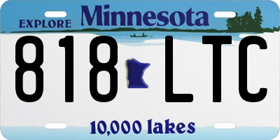 MN license plate 818LTC