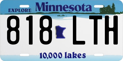MN license plate 818LTH