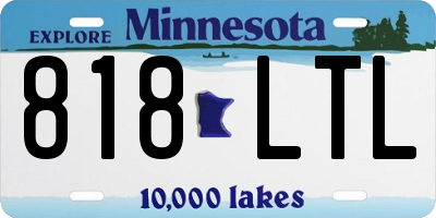MN license plate 818LTL