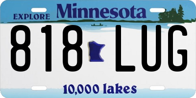 MN license plate 818LUG