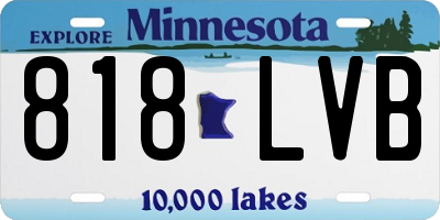 MN license plate 818LVB
