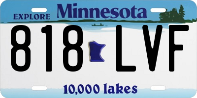 MN license plate 818LVF