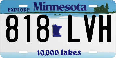 MN license plate 818LVH