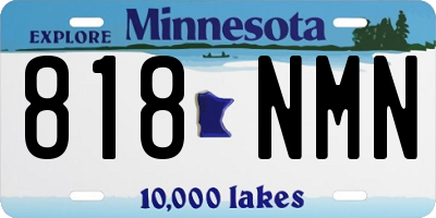 MN license plate 818NMN