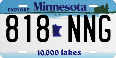 MN license plate 818NNG