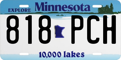 MN license plate 818PCH