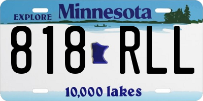 MN license plate 818RLL