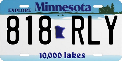 MN license plate 818RLY