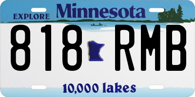 MN license plate 818RMB