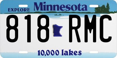 MN license plate 818RMC