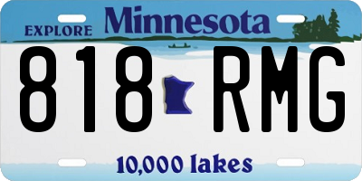 MN license plate 818RMG