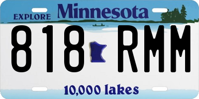 MN license plate 818RMM