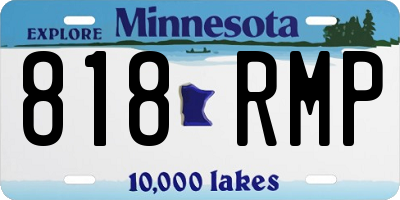 MN license plate 818RMP