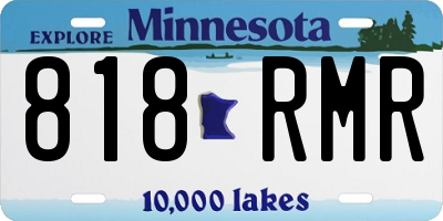 MN license plate 818RMR