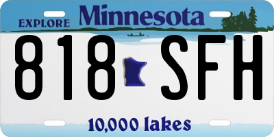 MN license plate 818SFH