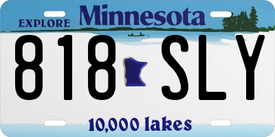 MN license plate 818SLY