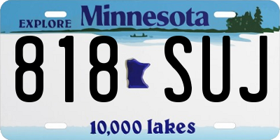 MN license plate 818SUJ
