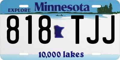 MN license plate 818TJJ