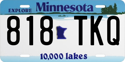 MN license plate 818TKQ
