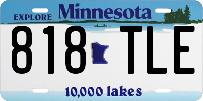 MN license plate 818TLE