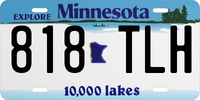 MN license plate 818TLH