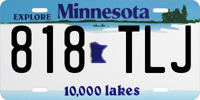 MN license plate 818TLJ