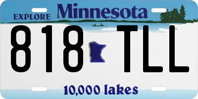 MN license plate 818TLL