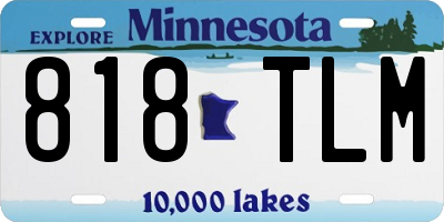 MN license plate 818TLM