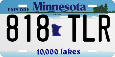 MN license plate 818TLR