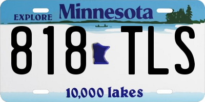 MN license plate 818TLS