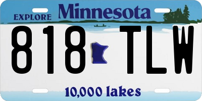 MN license plate 818TLW