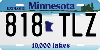 MN license plate 818TLZ