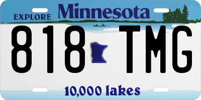 MN license plate 818TMG