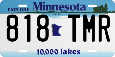 MN license plate 818TMR