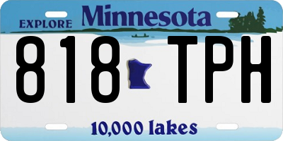 MN license plate 818TPH