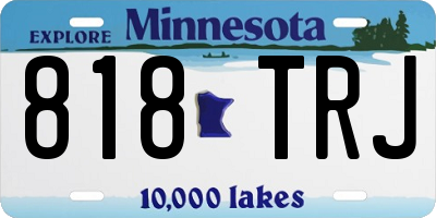 MN license plate 818TRJ