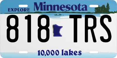 MN license plate 818TRS