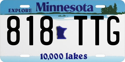 MN license plate 818TTG