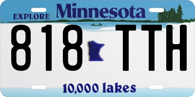 MN license plate 818TTH