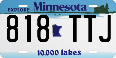 MN license plate 818TTJ