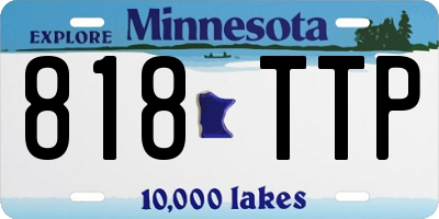 MN license plate 818TTP