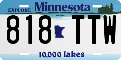 MN license plate 818TTW
