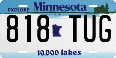 MN license plate 818TUG