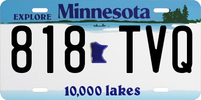 MN license plate 818TVQ
