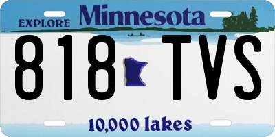 MN license plate 818TVS