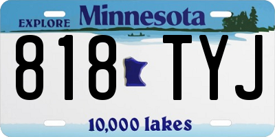 MN license plate 818TYJ