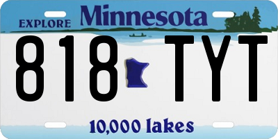 MN license plate 818TYT