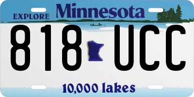 MN license plate 818UCC